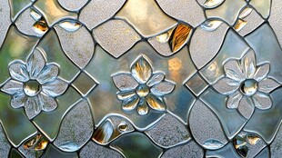 精美花纹磨砂玻璃图案