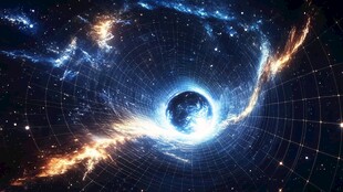 宇宙奇幻景观 地球与星云