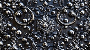 金属浮雕花纹精美图案