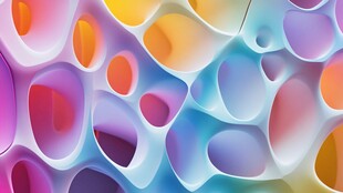 多彩抽象流体纹理图案