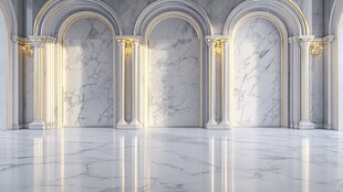 大理石拱门奢华室内空间