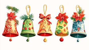 圣诞铃铛装饰 节日氛围感
