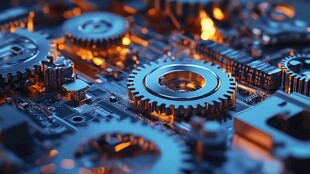 机械齿轮的精密微观世界