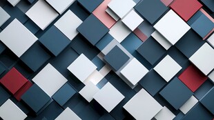 立体方块几何图案背景