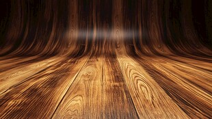 木质舞台空间 纹理清晰