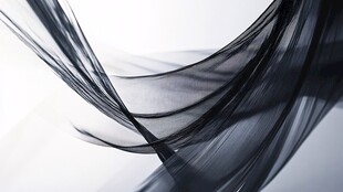 飘逸黑纱丝缕动感之美