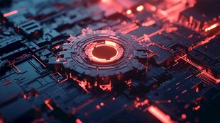 科技感未来风机械电路板