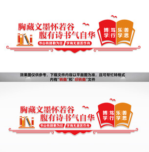 图书馆读书室文化墙
