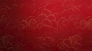 红色祥云纹理背景图