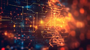 科技感电路光效背景图