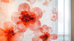 花朵窗纱 柔美自然风情