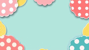 波点装饰的清新背景图