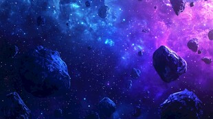 梦幻宇宙中的小行星景观