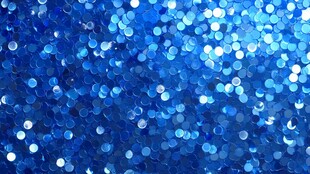 蓝色亮片背景闪耀效果