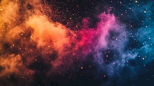 梦幻绚丽星云太空景象