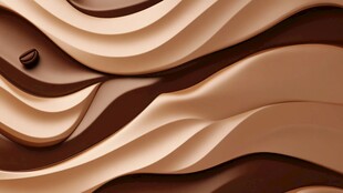 流动巧克力质感诱人画面