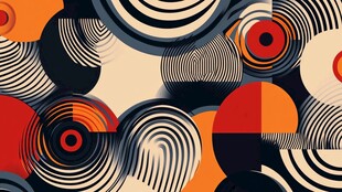 抽象几何图案背景艺术图