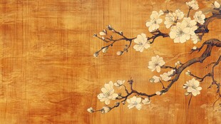 古风杏花背景图