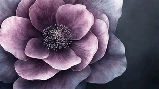 梦幻紫色花朵特写