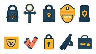 警察相关图标集合