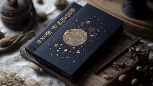 中式古风典雅书籍摆件