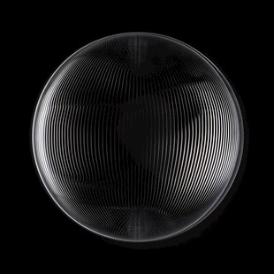 科技感透明线条球体图形