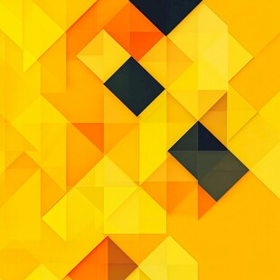 黄色几何拼接抽象背景图