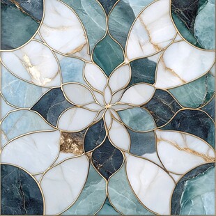 精美大理石拼花艺术图案