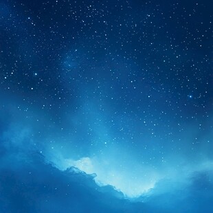 梦幻星空下的云海夜景