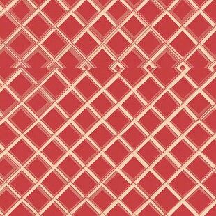 红色几何方格纹理图案