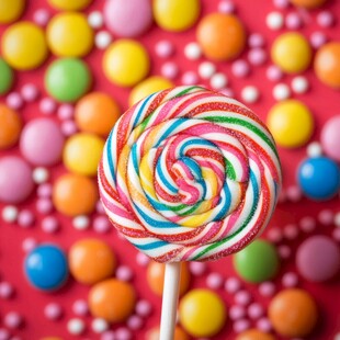 多彩棒棒糖 甜蜜糖果盛宴