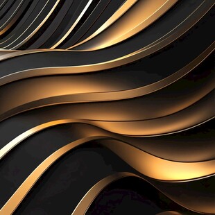 黑金流线型抽象背景图案