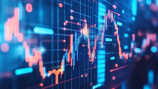 科技感股市数据动态画面