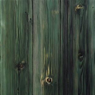 深绿色木纹木板纹理特写