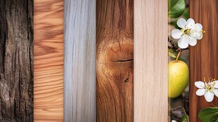 多样木材与清新花果组合