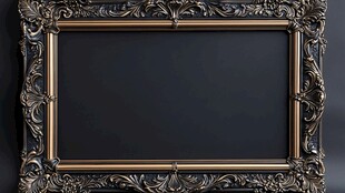 复古华丽装饰画框展示