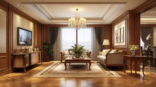 豪华典雅欧式风格客厅