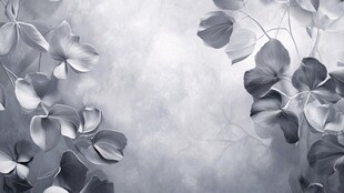 水墨风花卉背景图
