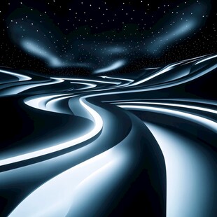 梦幻星际流光蜿蜒通道