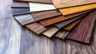 多样木纹地板样品展示