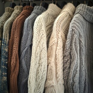 多样针织毛衣挂架展示