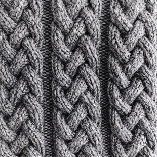 灰色针织纹理编织图案