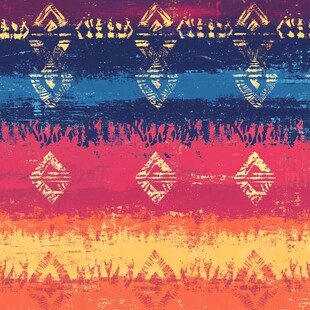 民族风几何图案纹理背景