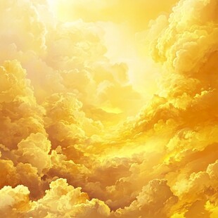 金色云海 梦幻天空景象