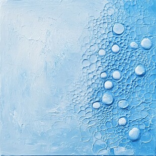 蓝色气泡抽象艺术纹理图