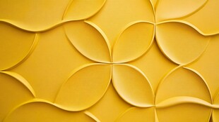 黄色立体几何图案背景