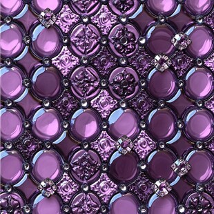 紫色宝石纹理无缝图案