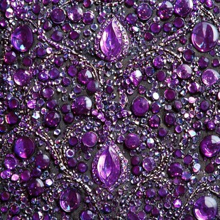 紫宝石璀璨装饰图案