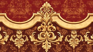 欧式古典金色花纹装饰图案