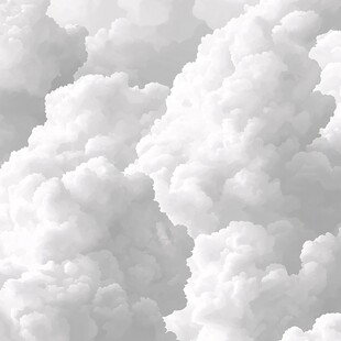 梦幻白色云朵纹理背景